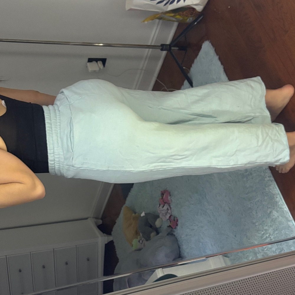 Light Blue Drawstring Pants - Picture 2 of 2